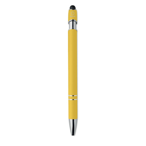 Długopis z rysikiem aluminium Zólty MO2798-08 (3)
