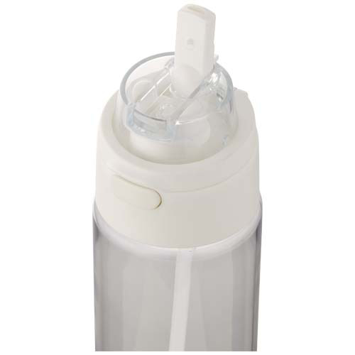 Bidon na wodę Theron o pojemności 700 ml, wykonany z tworzywa sztucznego pochodzącego z recyklingu (RCS), z pokrywką o podwój Przezroczysty klarowny 10095001 (6)