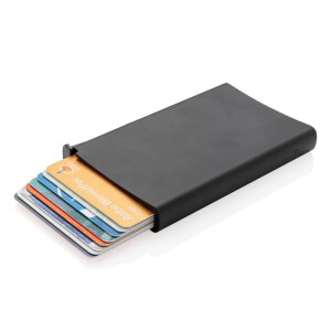 Etui na karty kredytowe, ochrona RFID czarny