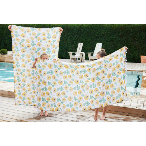 Ręcznik EDEN HAMAM 90X170cm, żółty Żółty 5018487- (1)