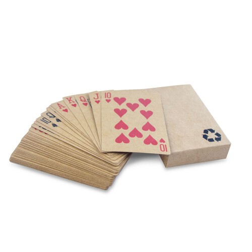 Karty do gry z papieru z recyklingu neutralny V8097-00 (1)