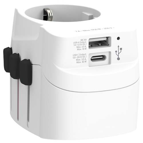 SKROSS® PRO Light USB AC30PD – uniwersalna przejściówka do urządzeń elektrycznych Biały 12461501 (3)