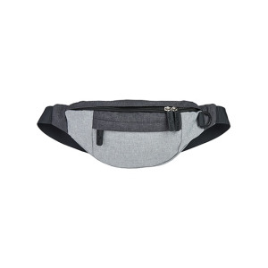Saszetka na pas Helsinki - Dark Grey Melange & Light Grey Melange