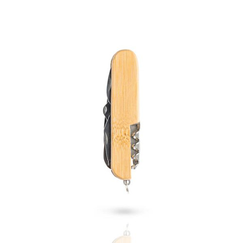 Nóż wielofunkcyjny z bambusową rączką / Multiblade Light Brown IP20021838 (2)