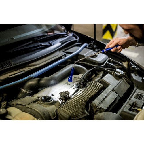 Teleskopowa latarka COB | Scout Granatowy V9753-04 (1)