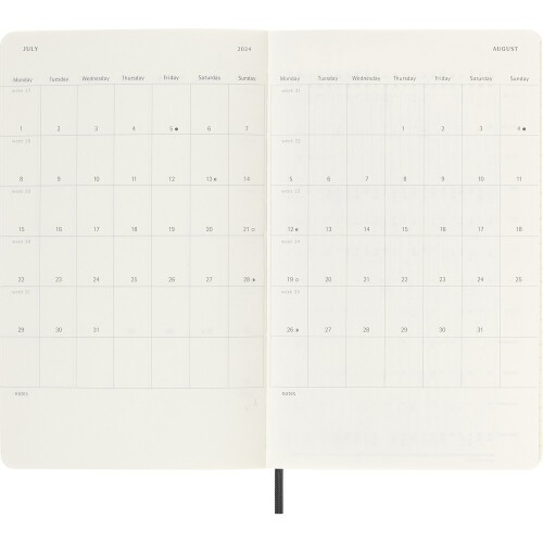 Kalendarz z notatnikiem MOLESKINE czarny VM398-03/2024 (13)