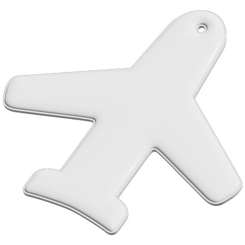 RFX™ reflective odblaskowa zawieszka z PVC, samolot Biały 1PR08001 (2)