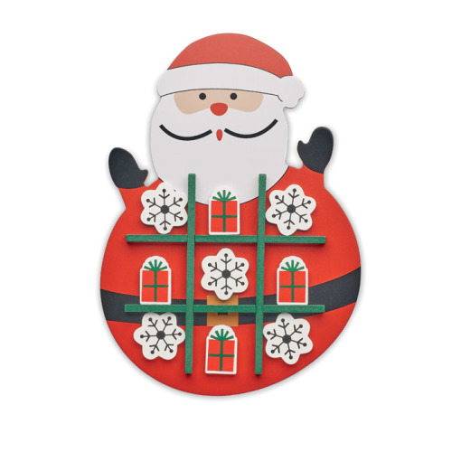 Świąteczna gra kółko i krzyżyk Czerwony CX1568-05 (4)