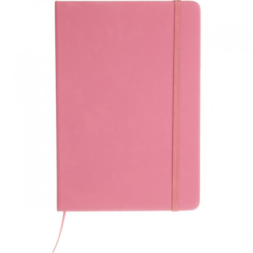 Notatnik A5 w linie z materiałów z recyklingu DOMINIK Różowy 2526111 (3)