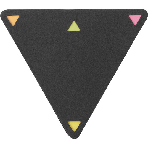 Zestaw do notatek "trójkąt", karteczki samoprzylepne czarny V2985-03 (1)