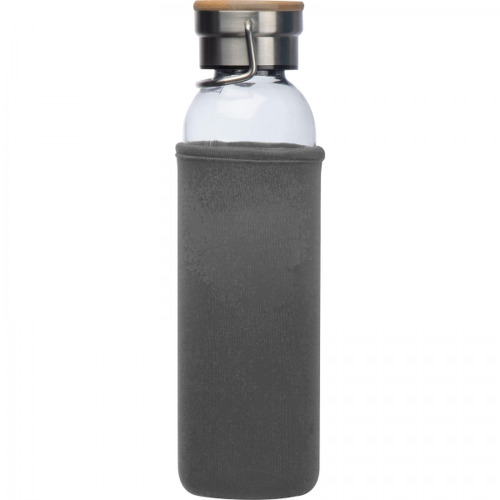 Butelka szklana z pokrowcem 600 ml RAMONA Szary 6318107 (5)