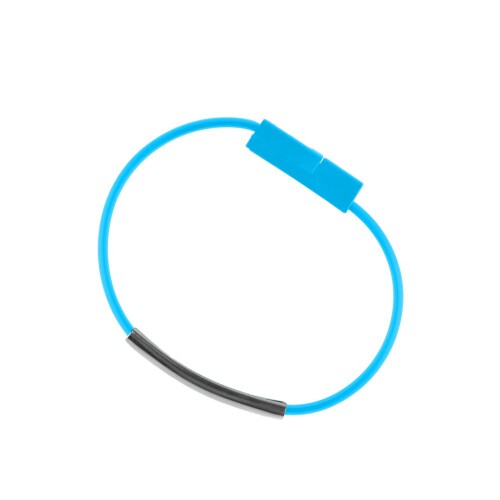 Opaska na rękę, bransoletka, kabel do ładowania i synchronizacji niebieski V0331-11 (5)