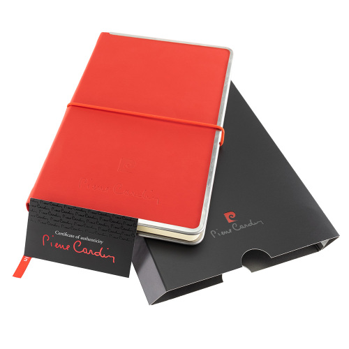 Notes Pierre Cardin Highscribe A5 z metalowymi krawędziami czerwony B9000101IP305 (2)