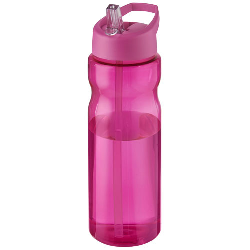 Bidon H2O Base® o pojemności 650 ml z wieczkiem z słomką Magenta 21004941 
