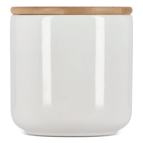 Pojemnik ceramiczno - bambusowy 500 ml Biały LT95434-N0001 (1)