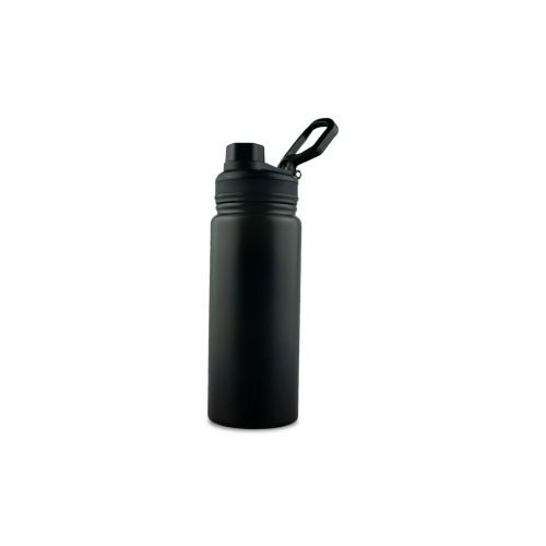 Butelka termiczna 600 ml Air Gifts, składany uchwyt czarny V6975-03 (1)