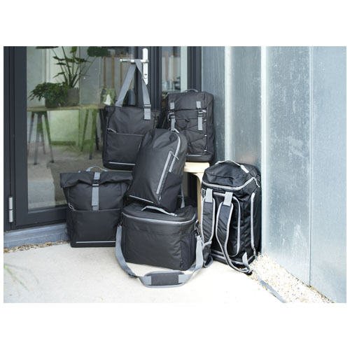 Aqua wodoodporna torba na zakupy o pojemności 14 l na 14-calowego laptopa wykonana z materiałów z recyklingu z certyfikatem G Czarny 13003890 (8)