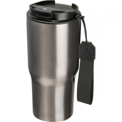 Kubek termiczny 550 ml ze stali z recyklingu DANA Szary 8523907 