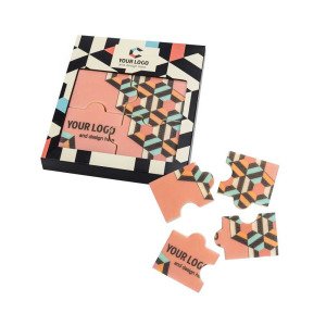 Zestaw czekoladek z nadrukiem Puzzle 4 sztuki