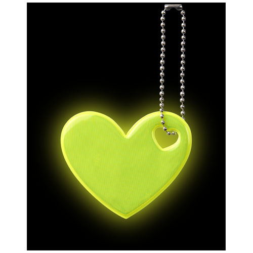 Zawieszka odblaskowa serce Neonowy żółty 1PR01406 (4)