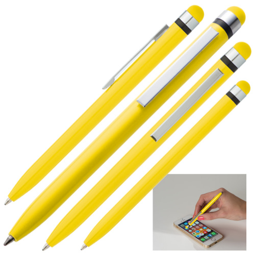 Długopis plastikowy touch pen NOTTINGHAM Żółty 045908 