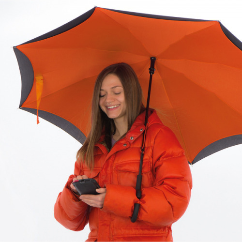 Parasol manualny odwrócony ø120 cm OLIVIA Pomarańczowy 4047610 (7)