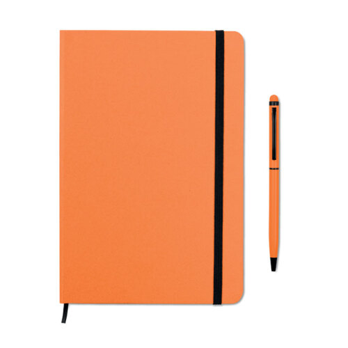 Zestaw notes z długopisem pomarańczowy MO9348-10 