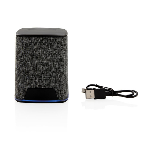 Głośnik bezprzewodowy 3W Light Up Logo Szary, szary P328.362 (4)