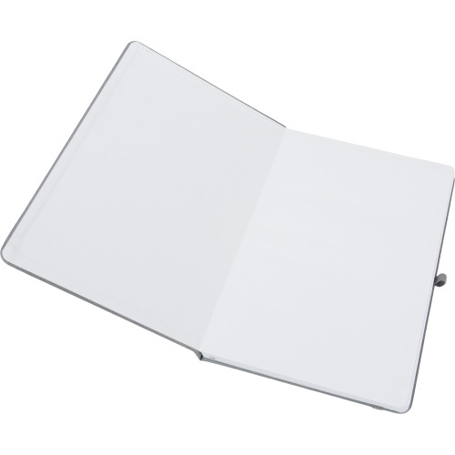 Notatnik A5 w linie z PU z recyklingu CLEO Szary 2374807 (2)