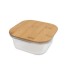 Szklane pudełko śniadaniowe 350 ml, bambusowe wieczko neutralny V9963-00 (1) thumbnail