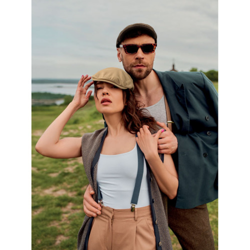 Czapka newsboy 335 gr/m² Khaki MO2966-39 (5)