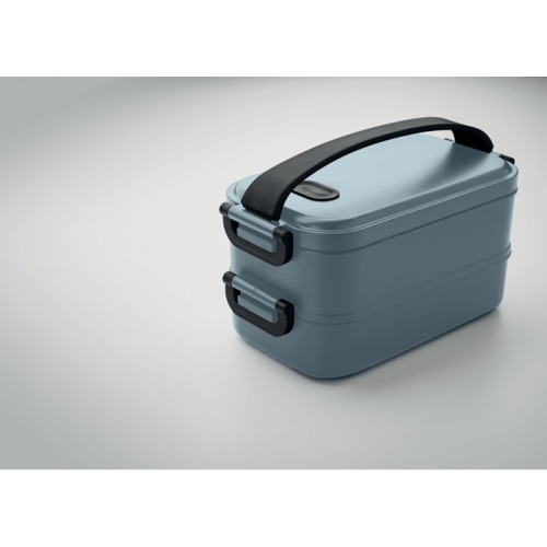 Lunch box z PP z recyklingu Petrol MO2119-20 (3)