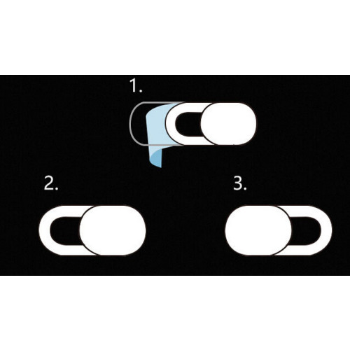 Zaślepka na kamerę - Webcam Cover Czarny EG 025503 (2)