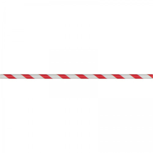 Słomki do napojów tekturowe 100 szt. CARTER Czerwono-biały 8149156 (4)