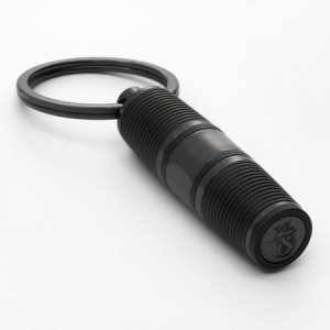 Breloczek na klucze Bold Stripe Gun & Rosegold