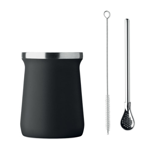 Kubek do herbaty yerba mate Czarny MO2776-03 (1)
