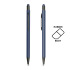 Długopis aluminiowy, gumowany, touch / Fabir Granatowy IP13149665  thumbnail