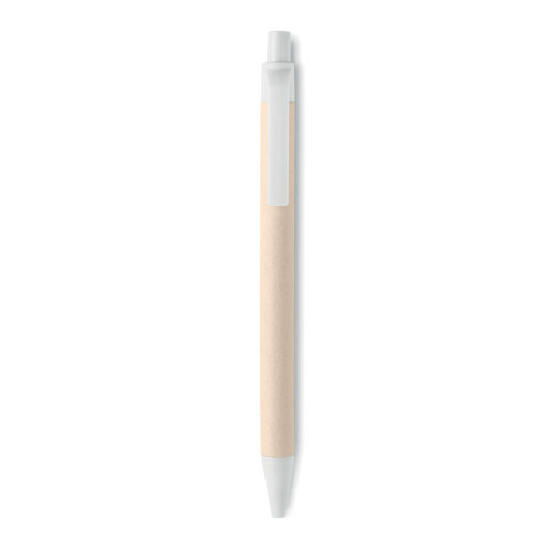 Długopis z kartonu po mleku biały MO6822-06 (1)