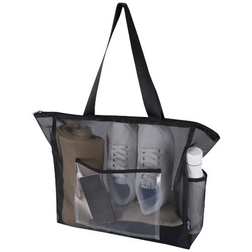 Mesh torba na zakupy 23 l z recyklingu z certyfikatem GRS Czarny 13013890 (3)