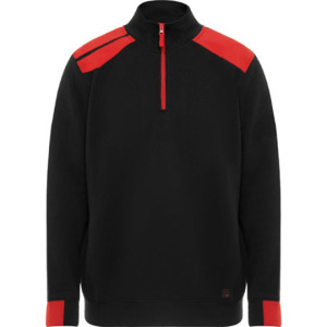 Bluza Troyer Szczotkowany Polar - Black 02 & Red 60