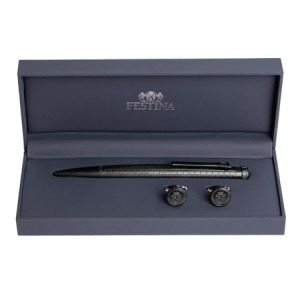 Zestaw upominkowy Festina długopis i spinki do mankietów - FJM221B + FSW3454B