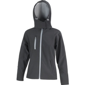 Kurtka Damska Dopasowana Wodoodporna Softshell - Red & Black