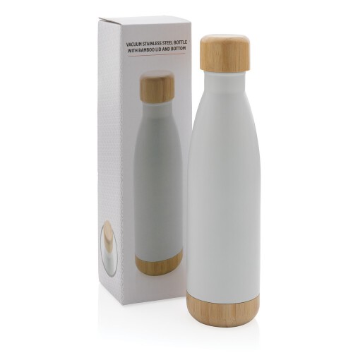 Butelka termiczna 700 ml, bambusowy element biały P436.793 (7)