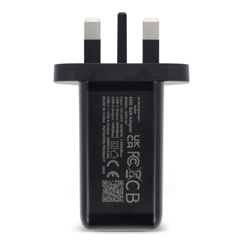Zasilacz Xoopar ICE-G 65 W GaN z wtyczką brytyjską Czarny LT41030-N0002 (3)