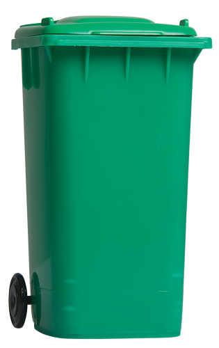 Pojemnik na długopisy "kontener na śmieci" zielony V2565-06 