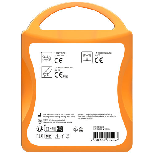 Zestaw ochronny MyKit Przezroczysty pomarańczowy 1Z257531 (1)