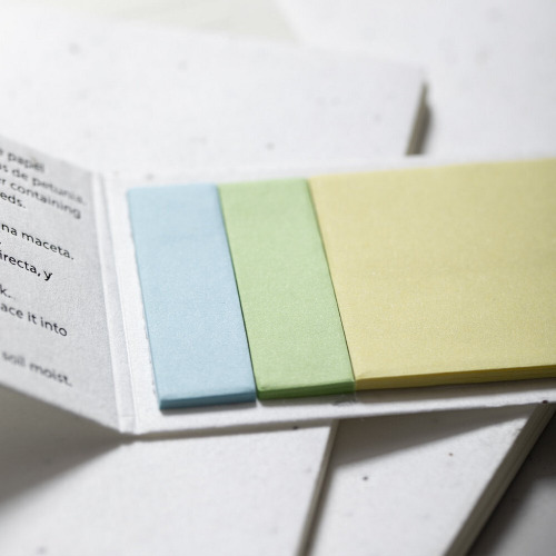 Notatnik A6, papier z nasionami Biały V0242-02 (12)