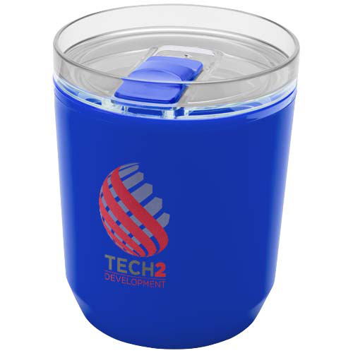 Hudson kubek z podwójnymi ściankami o pojemności 180 ml wykonany z tworzyw sztucznych pochodzących z recyklingu Niebieski 10085252 (1)