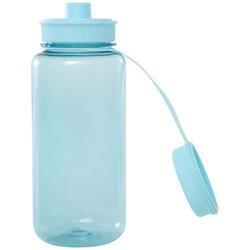 Butelka sportowa Ryder z materiału RPET, z certyfikatem RCS, o pojemności 900 ml, z wielofunkcyjną zakrętką Turkusowy 10083751 (4)