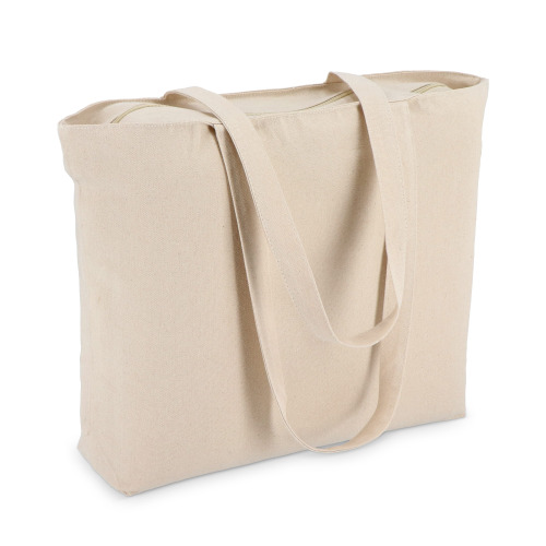 Torba bawełniana z zamkiem błyskawicznym OEKO-TEX® 47 x 11 x 35 cm 320 g/m² Ecru LT95384-N0054 